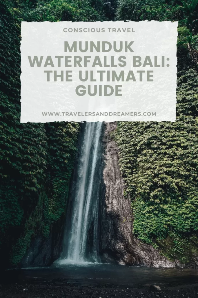 Munduk waterfalls pinterest pin