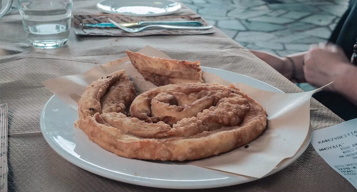 Vegan in Greece: Skopelos vegetable pie