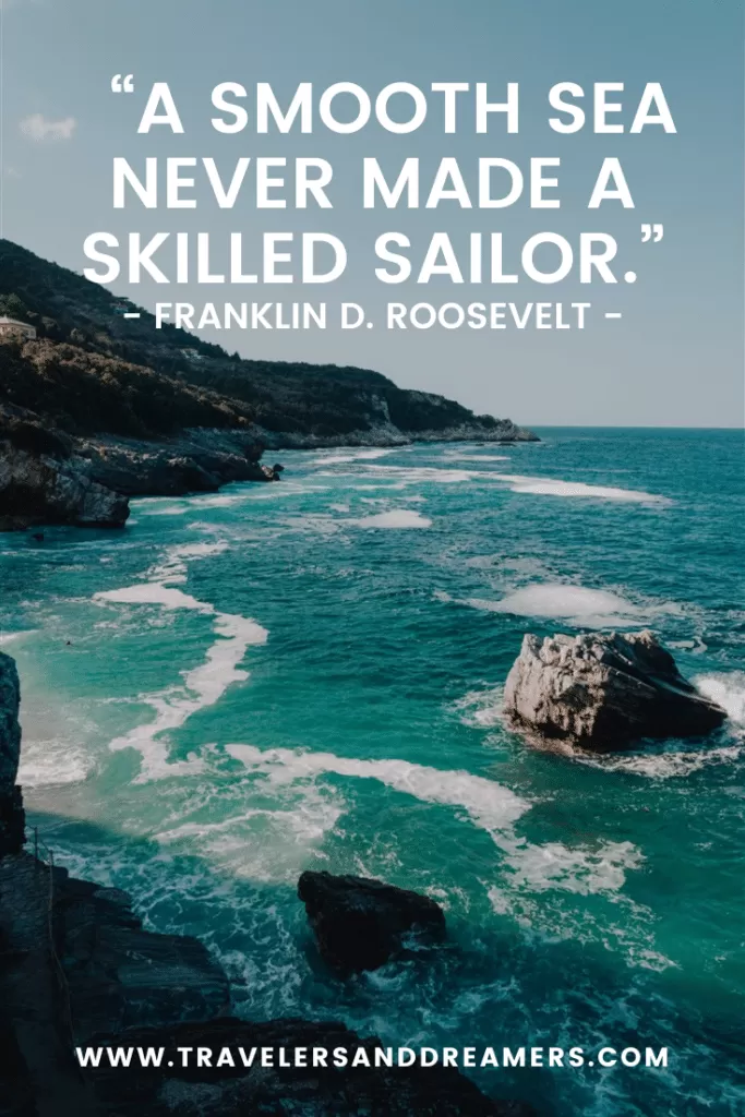 short sea quotes: Franklin D. Roosevelt