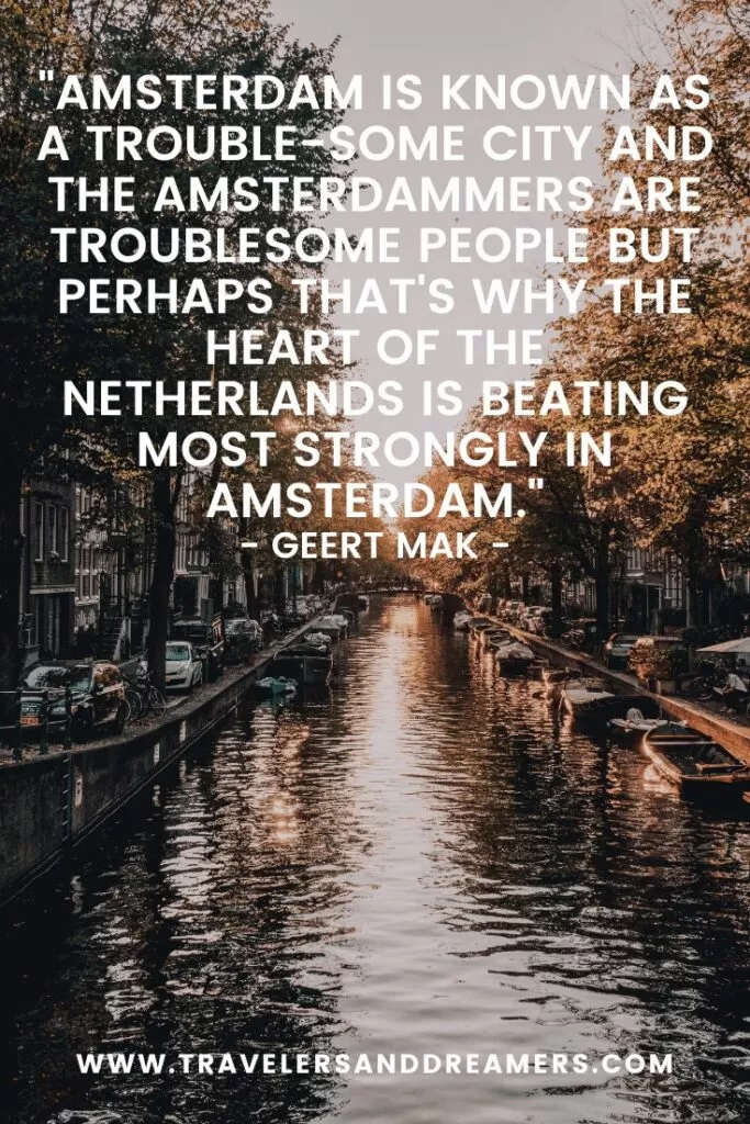 Amsterdam quote by Geert Mak
