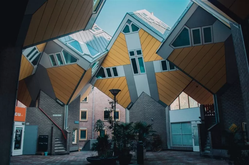 Yellow cube houses, Rotterdam, The Netherlands