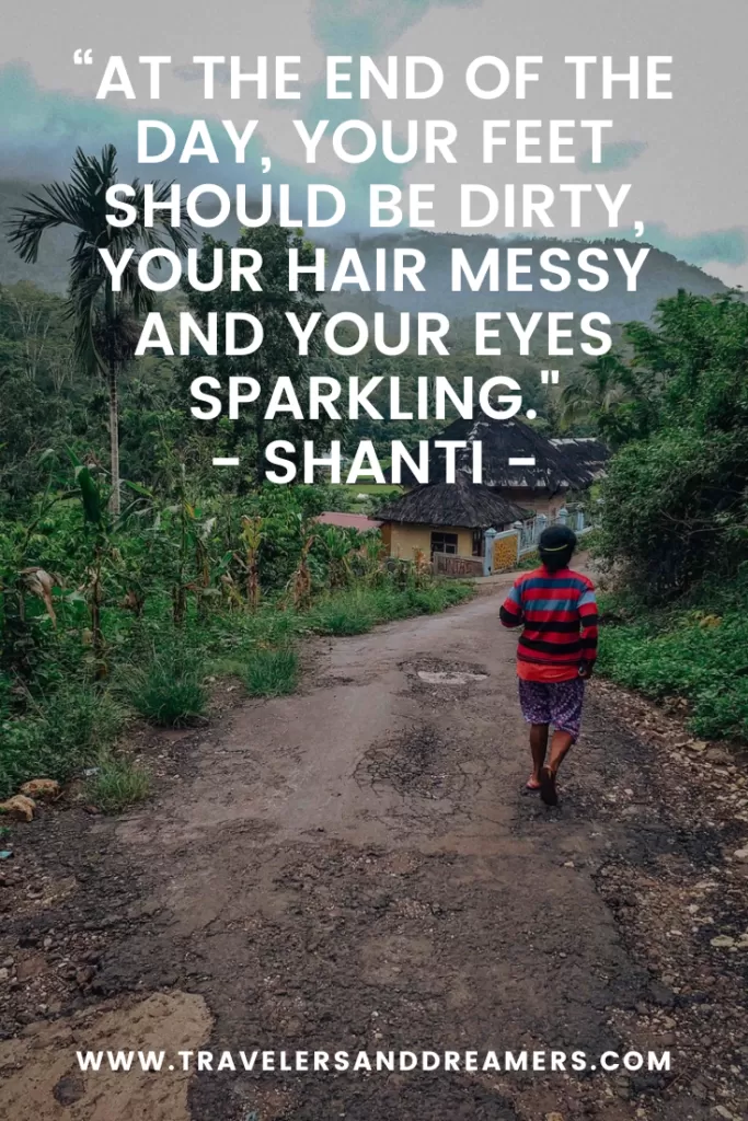 Road trip quotes for Instagram - Shanti