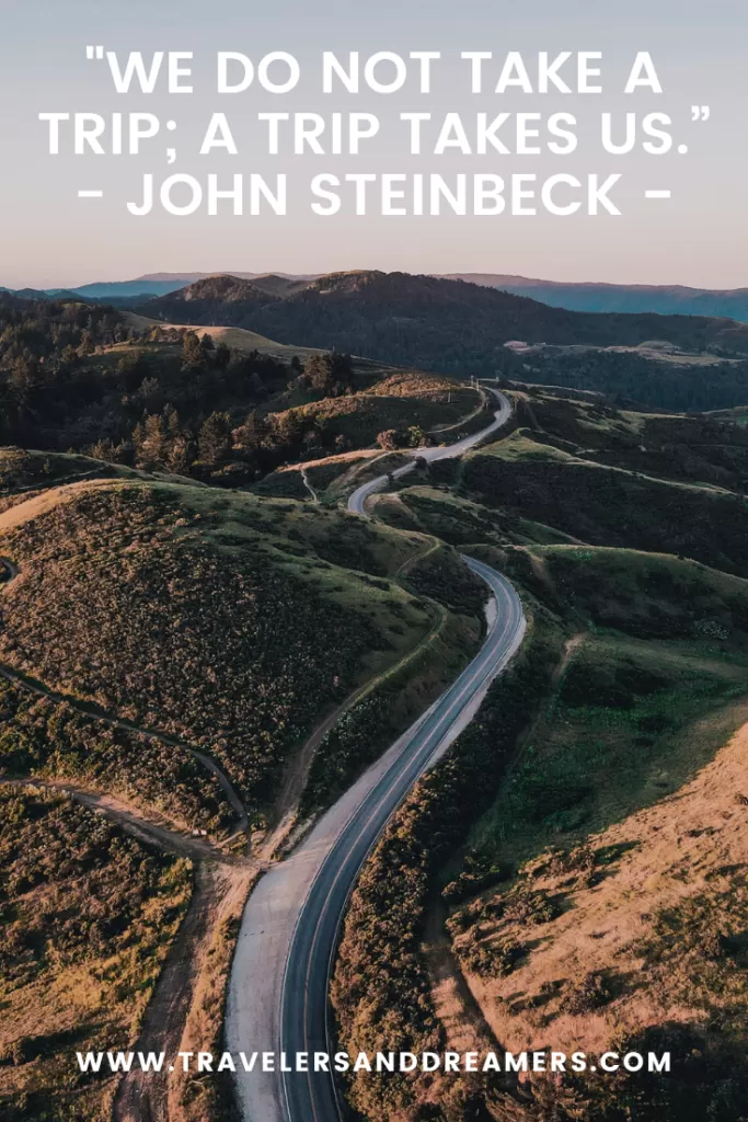 Road trip quotes for Instagram - Steinbeck