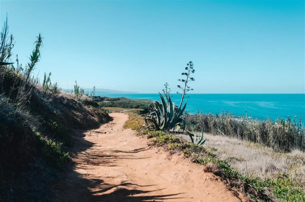 Hiking trails at the beaches of Ericeira, Portugal