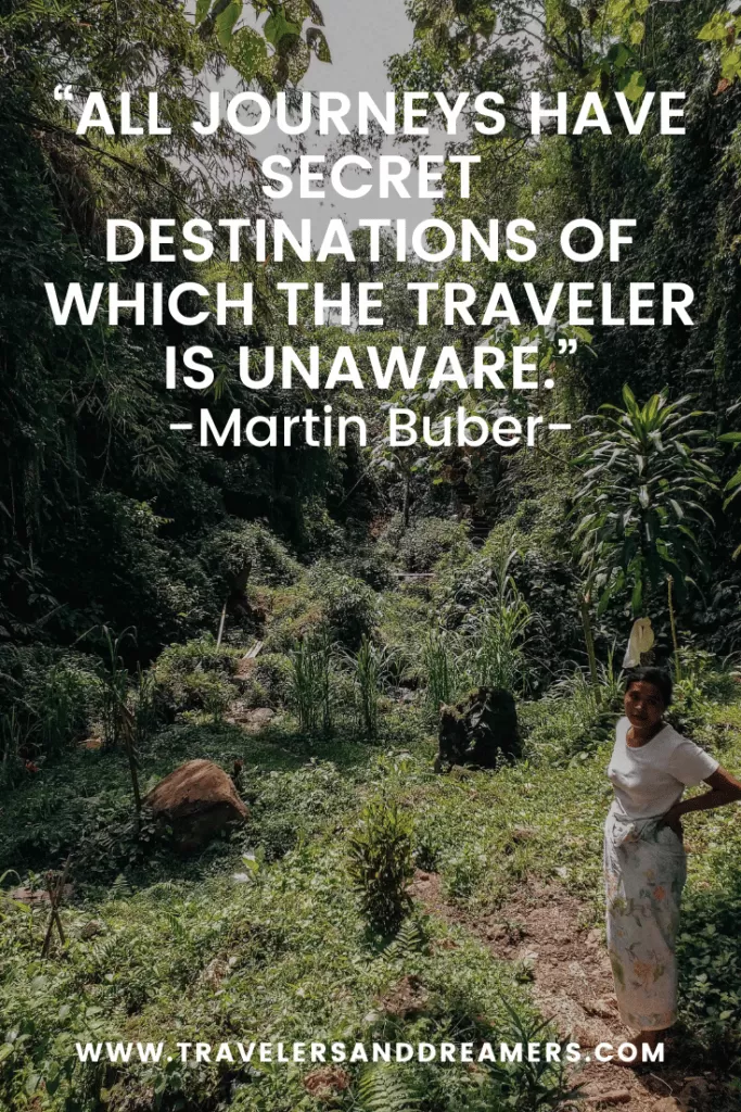 Backpacking quotes: Martin Buber
