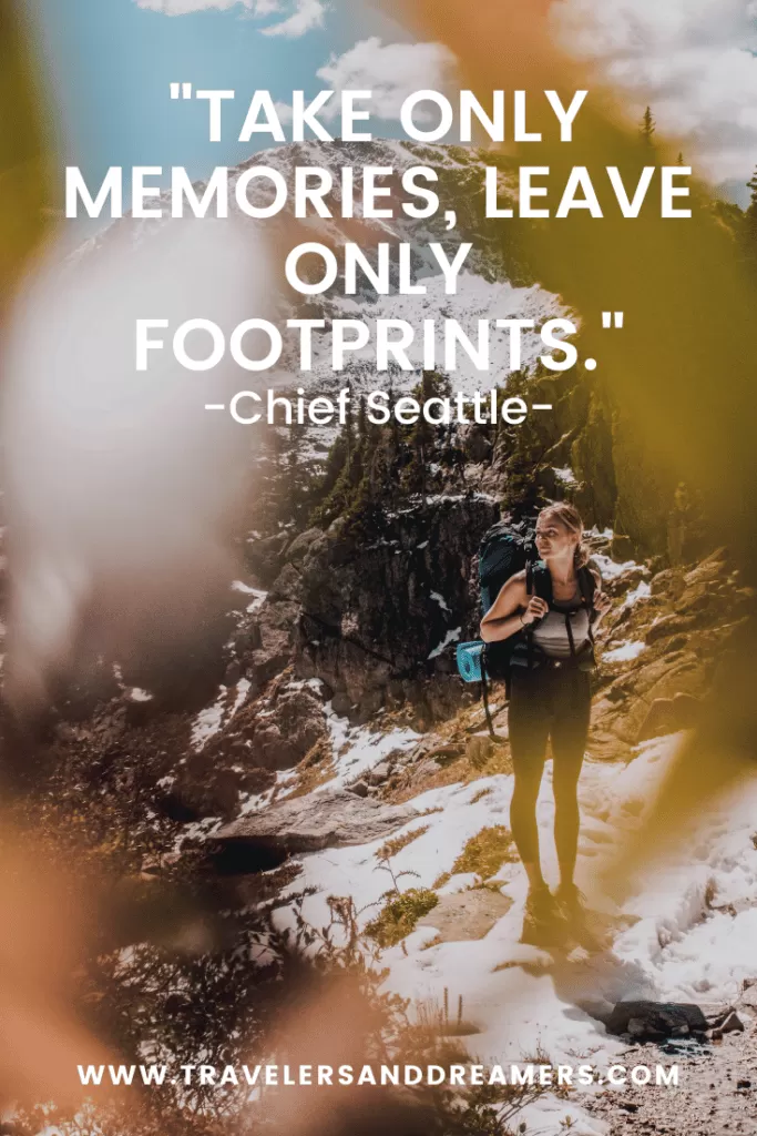 Backpacking quotes: Chief Seattle
