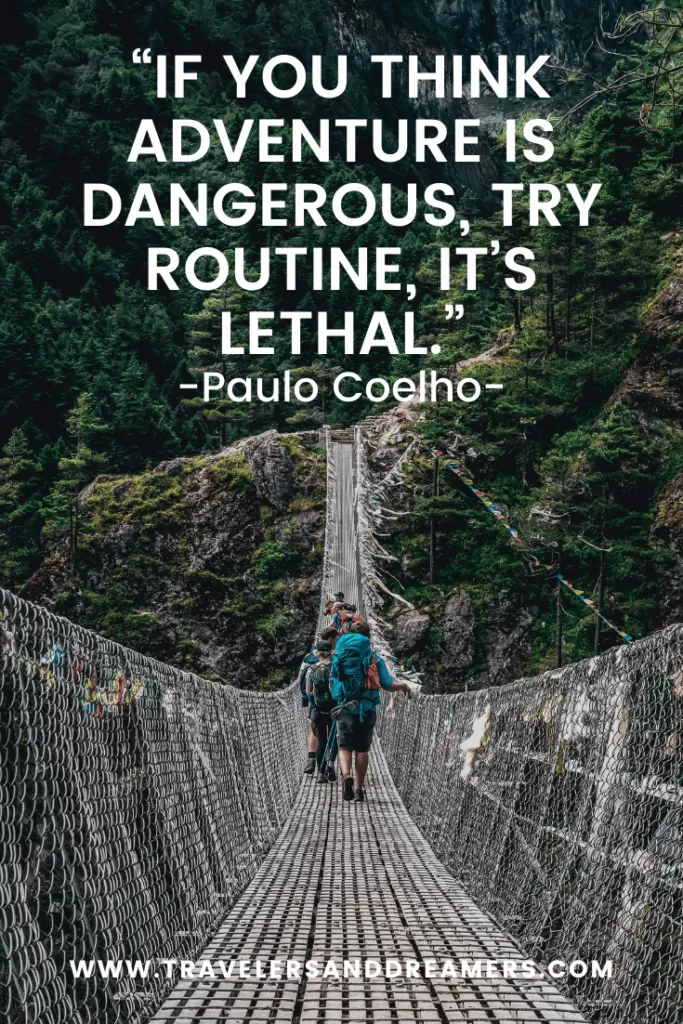 Backpacking quotes: Paulo Coelho