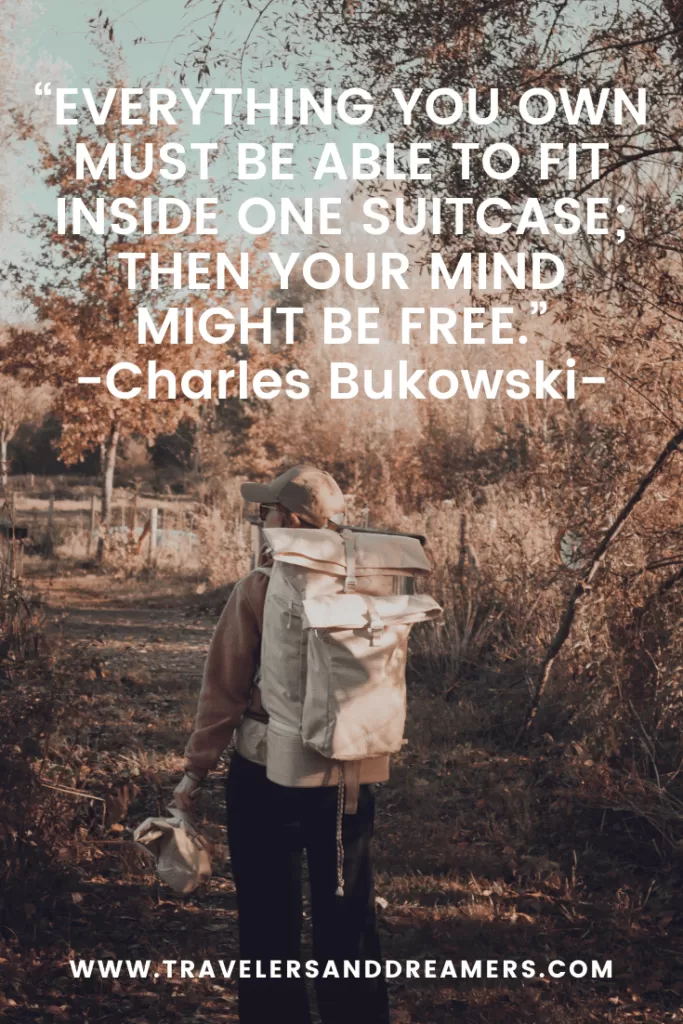 Quotes about packing: Charles Bukowski