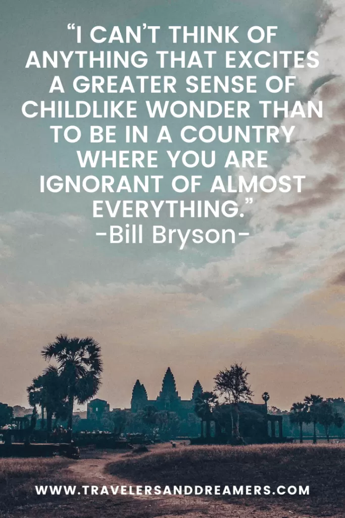 Backpacking quotes: Bill bryson
