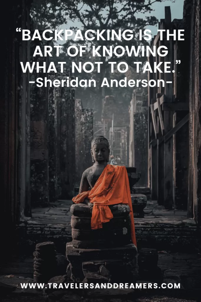 Quotes about packing: Sheridan Anderson
