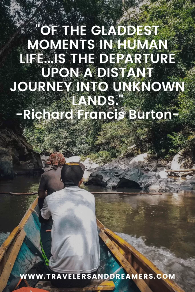Quotes about backpacking: Richard Francis Burton