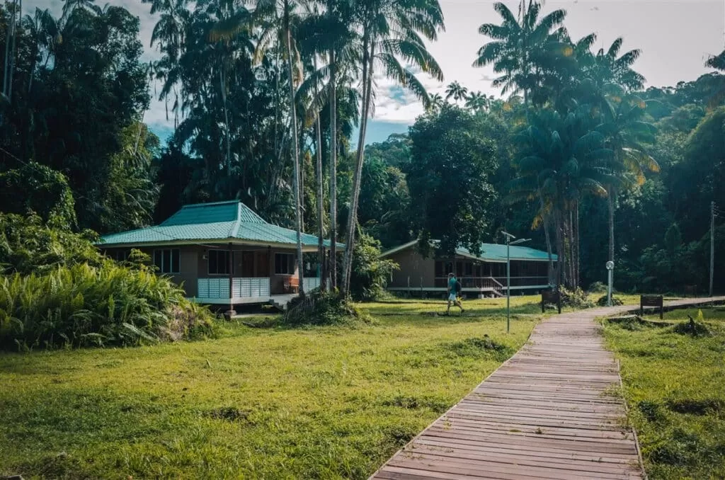 Accommodation at Bako National Park, Sarawak, Borneo.
