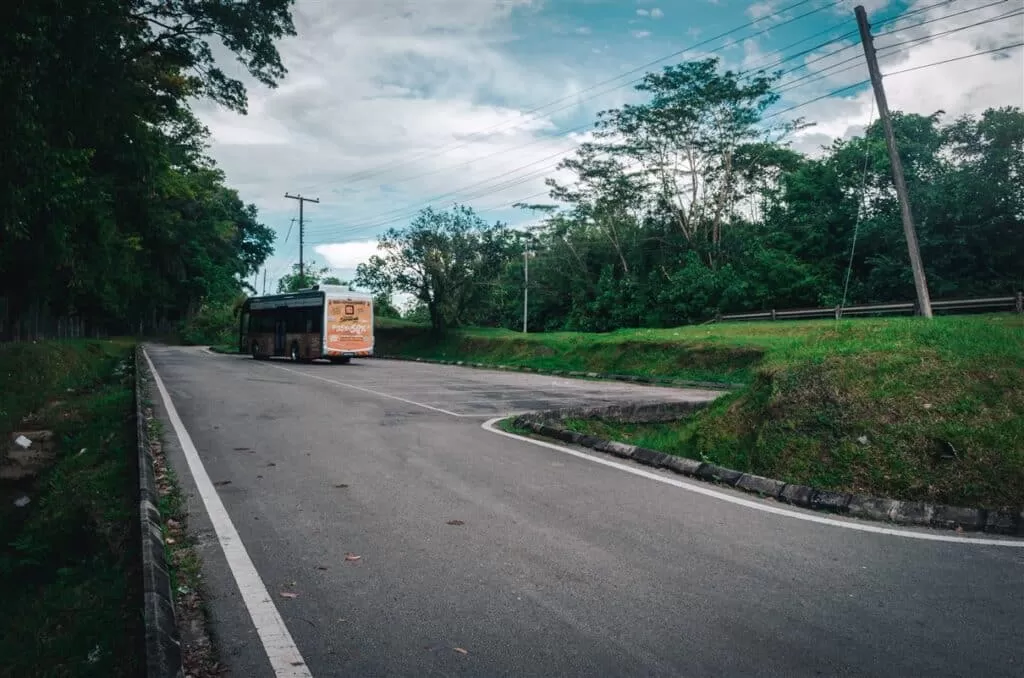 The public bus that stops @ Semengghoh Nature Reserve