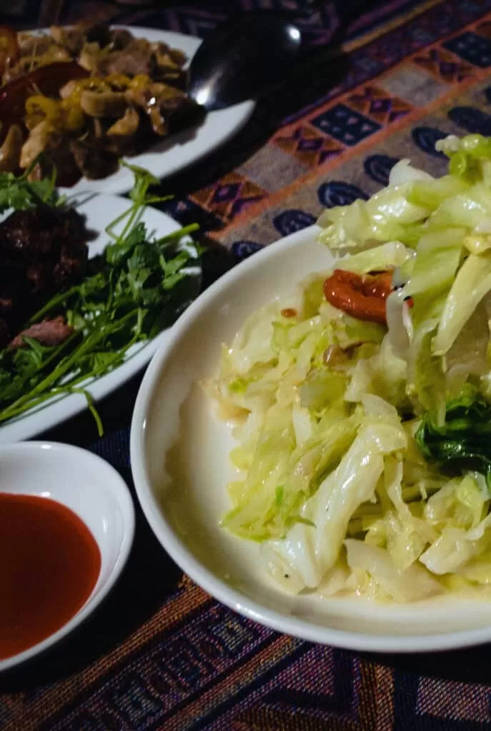 homecooked food, Mai Chau