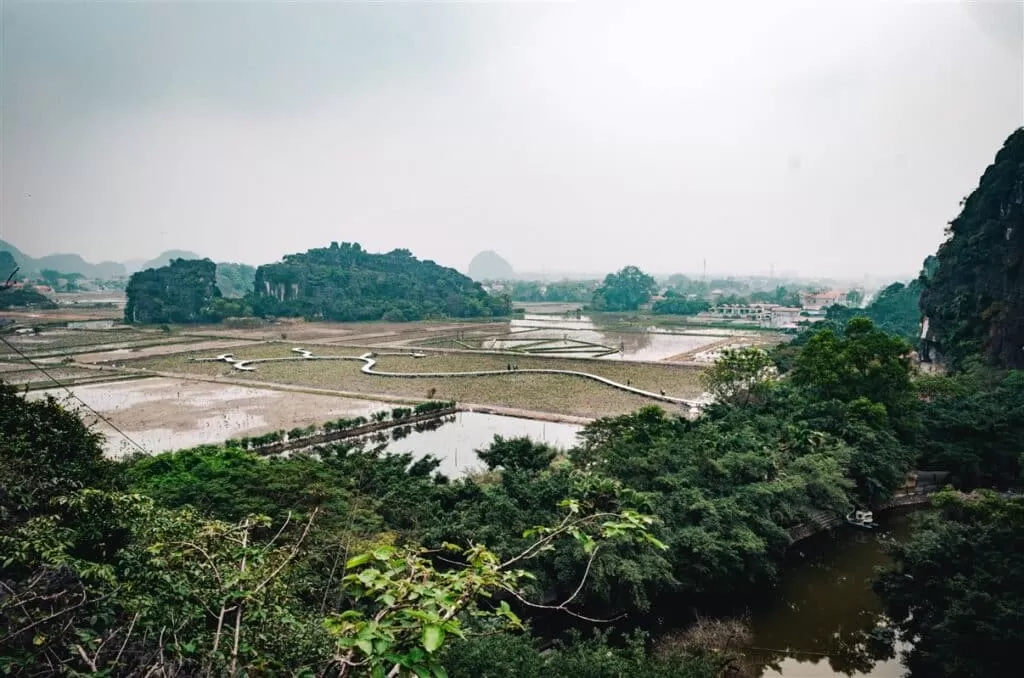 Rice fields around Hang Mua