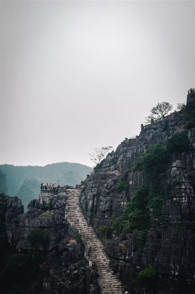 Stairs to Dragon viewpoint, Hang Mua, Vietnam