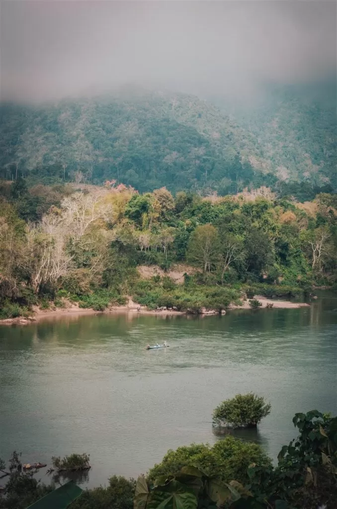 Kayaking on the Nam Ou river in Laos