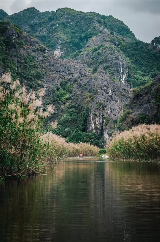 Boat ride in Van Long Nature Reserve, Vietnam