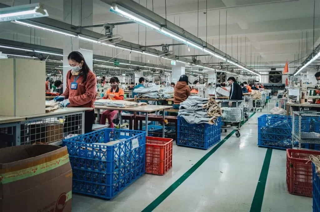 Inside the factory in which the Wayks backpacks are fabricated, Vietnam