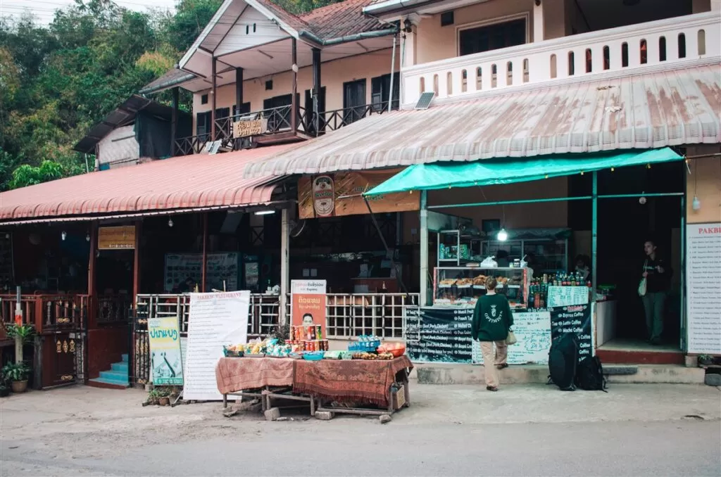 Food and restaurants in Pak Beng, Laos