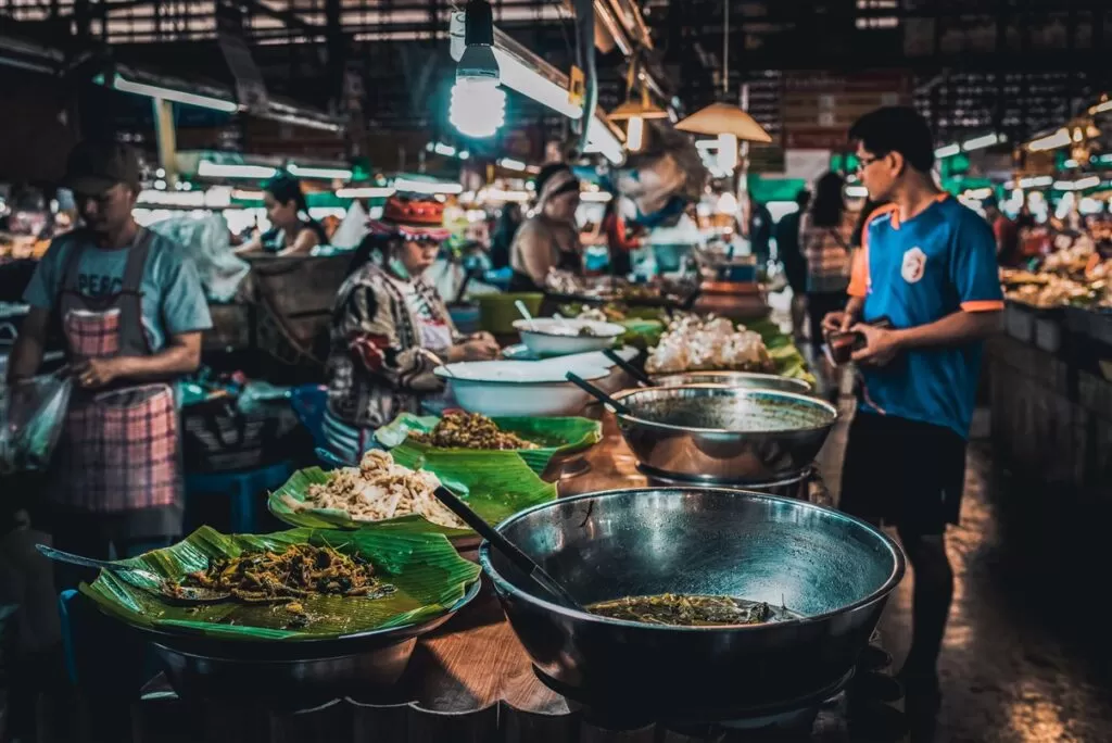 Morning market in Chiang Mai, Thailand