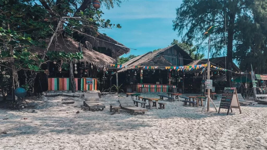 Beach restaurant at Koh Phayam, Thailand