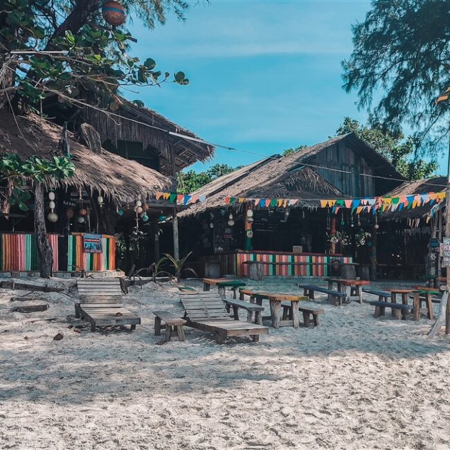 Beach restaurant at Koh Phayam, Thailand