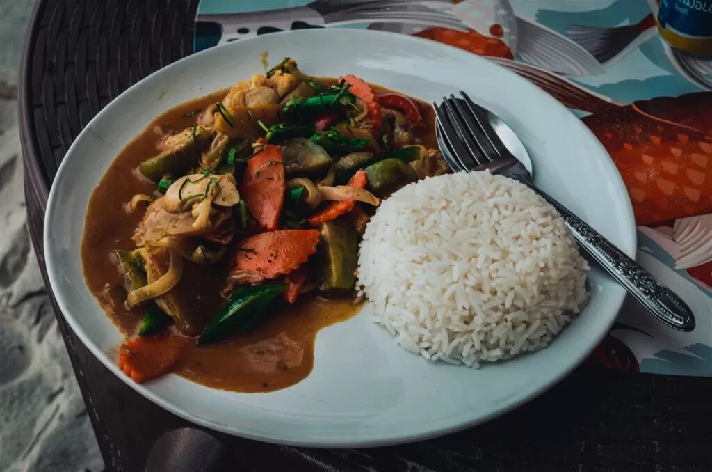 Vegan curry in Thailand
