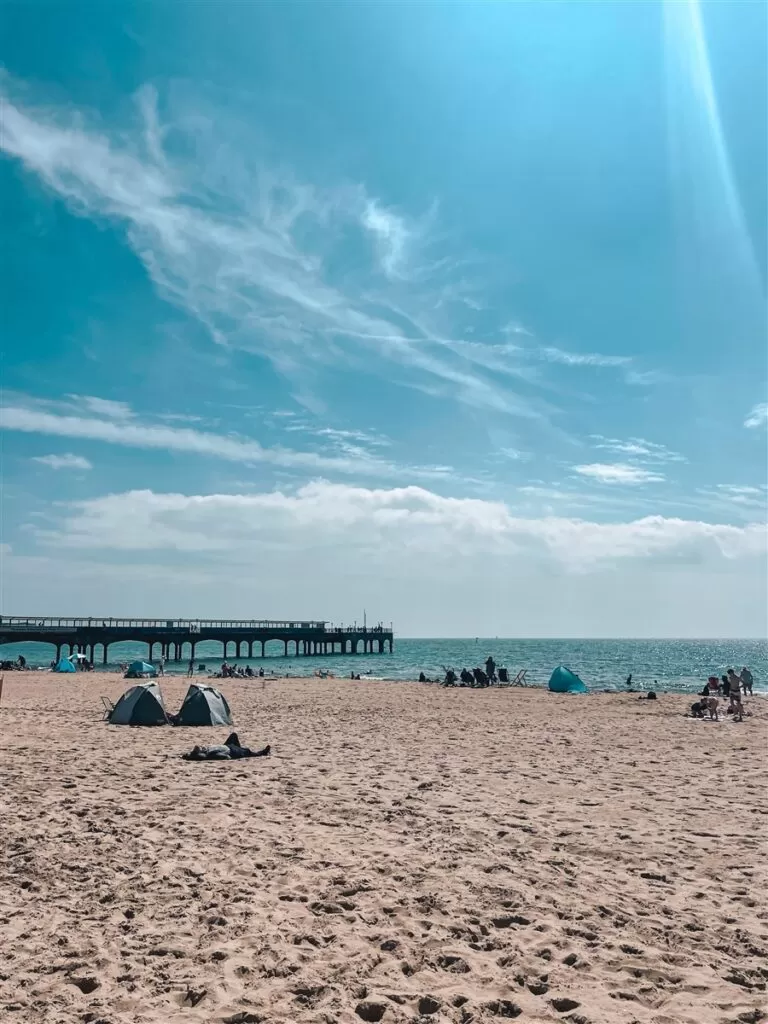 Best beaches near London by train: Bournemouth Beach, UK