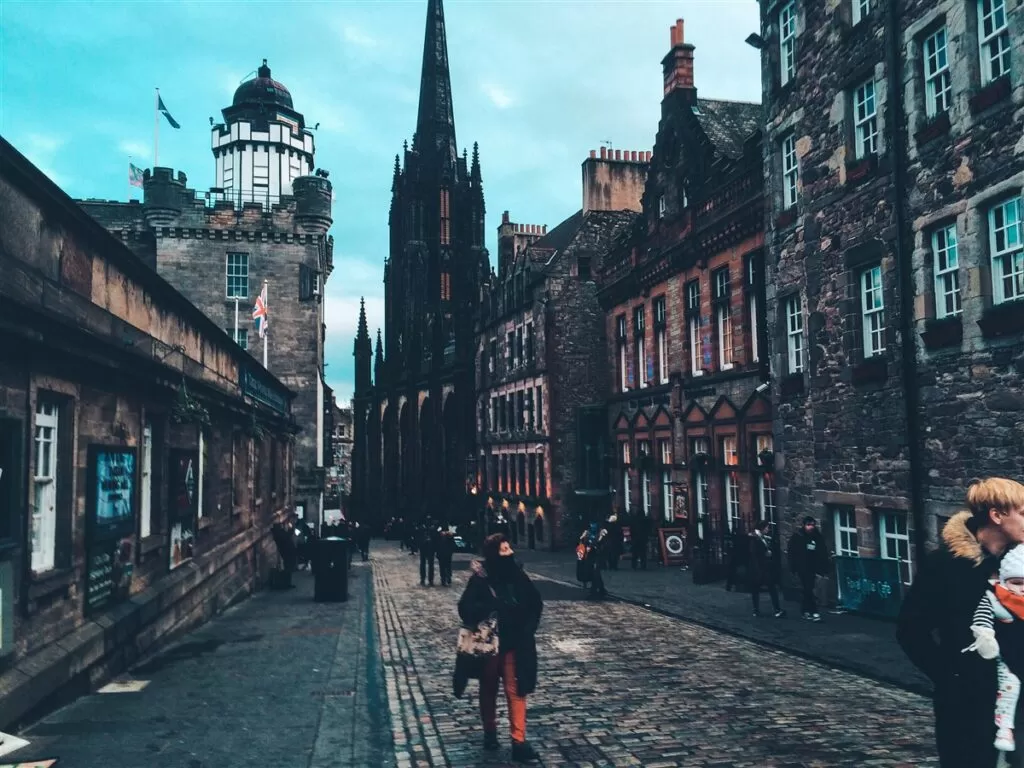 Landmarks in Scotland: The royal Mile, Edinburgh