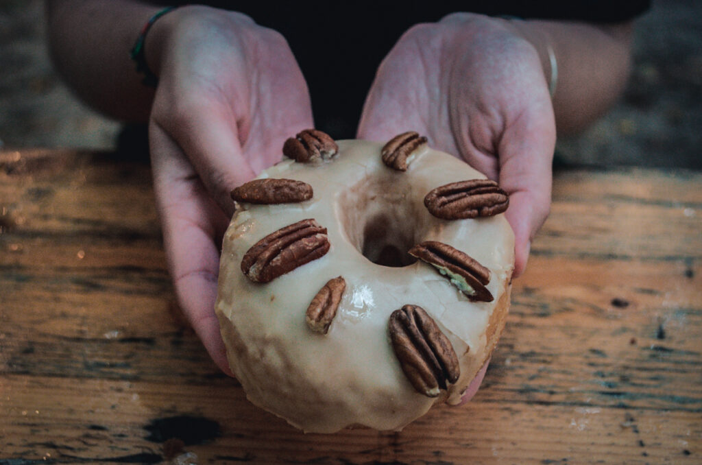 A vegan donut @ Coco Donuts Brussels, Belgium