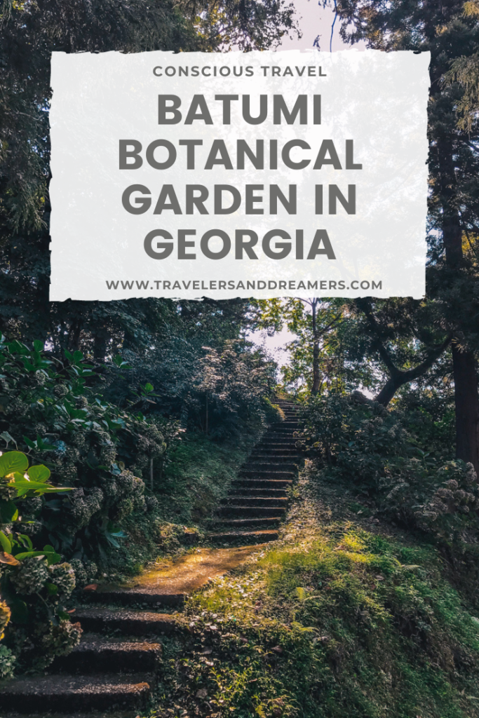 A complete guide to Batumi Botanical Garden: pinterest pin