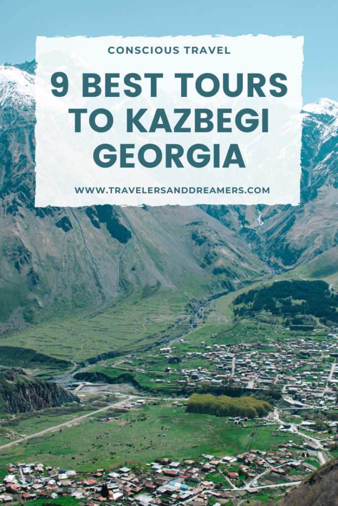 Tours to Kazbegi pinterest pin