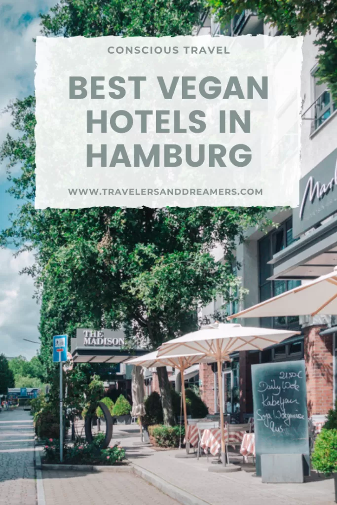 Pinterest pin for the best vegan hotels in Hamburg