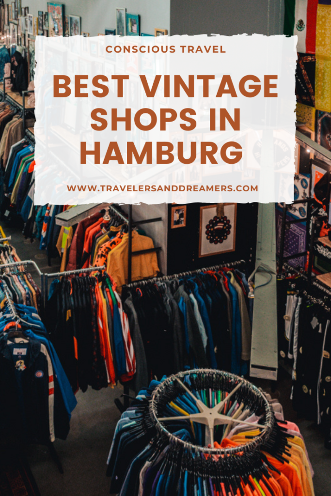 A pinterest pin for my secondhand Hamburg guide