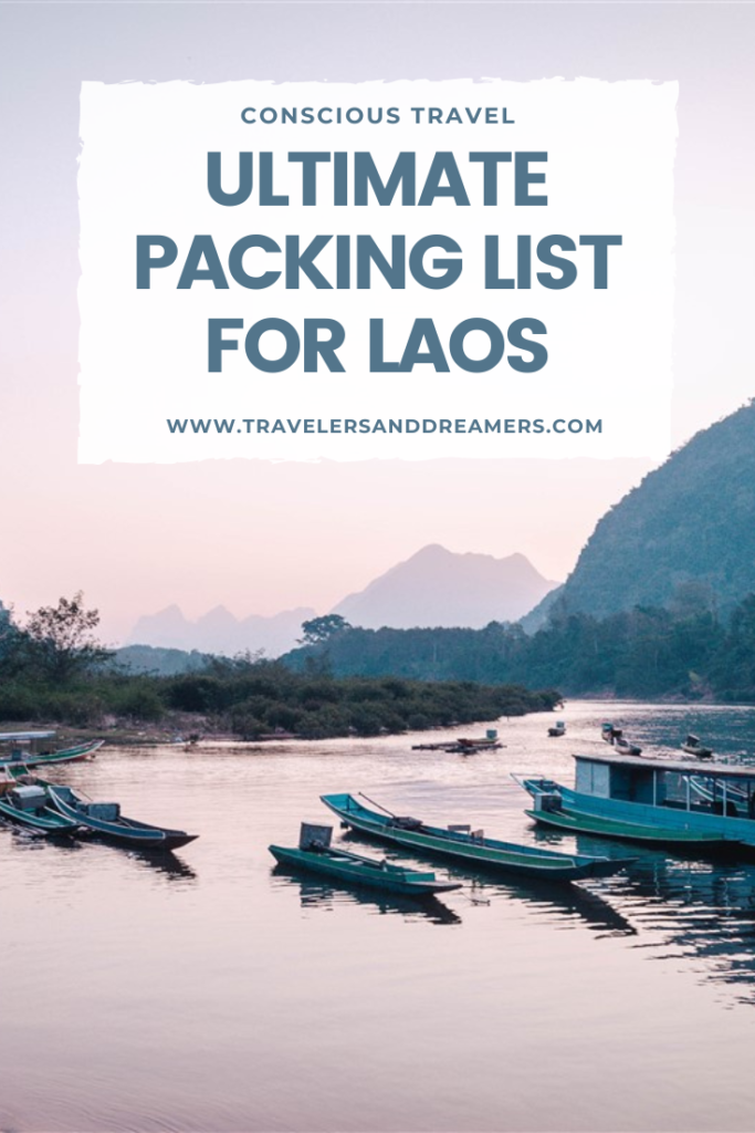 The Ultimate Laos Packing List for Conscious Travelers: pinterest pin