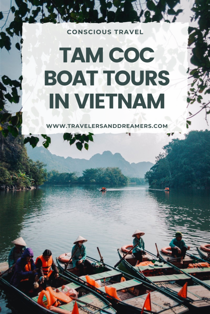 Tam coc boat tours. This is a Pinterest pin