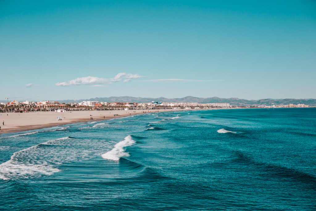 Valencia coast and beaches in Spain