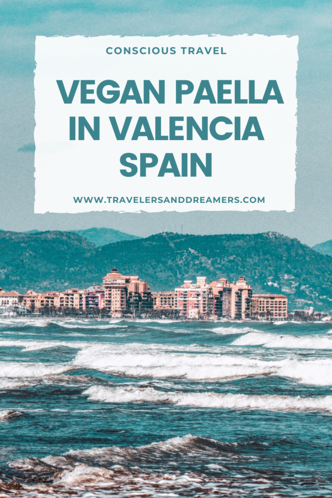 Vegan paella in Valencia, Spain
