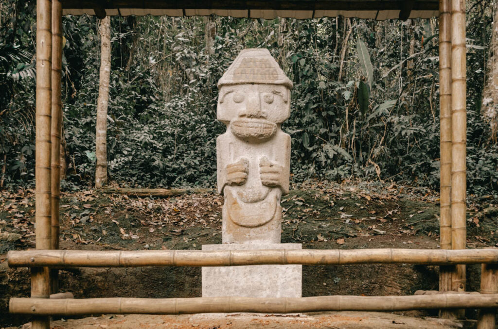 San Agustin Archeological Park, Mesita D statue, Colombia