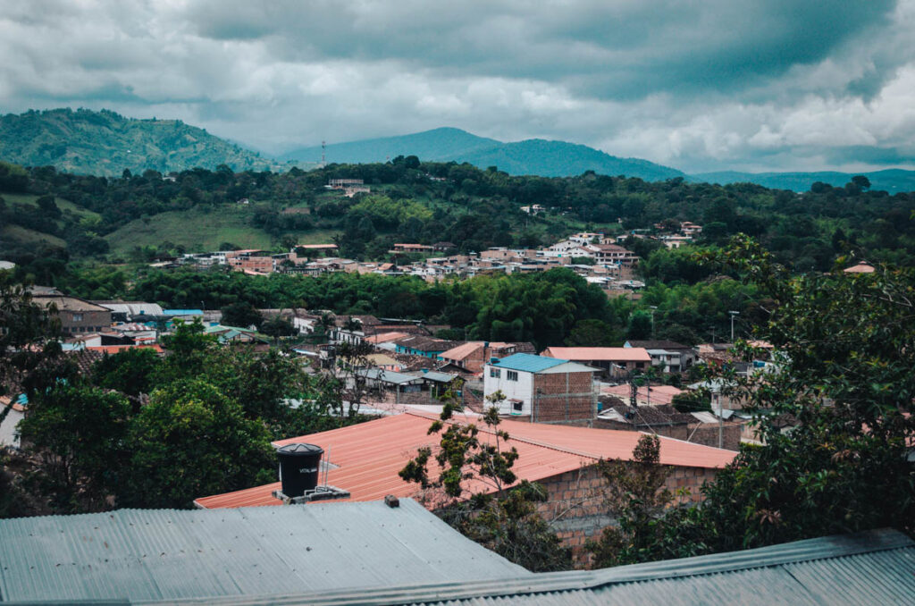 San Agustin, Colombia. View over the city from one of the mountains.