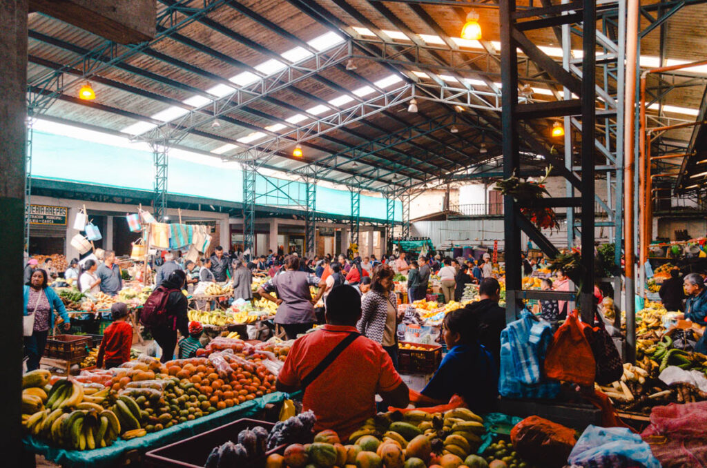 The Guambino market in Silvia, Colombia
