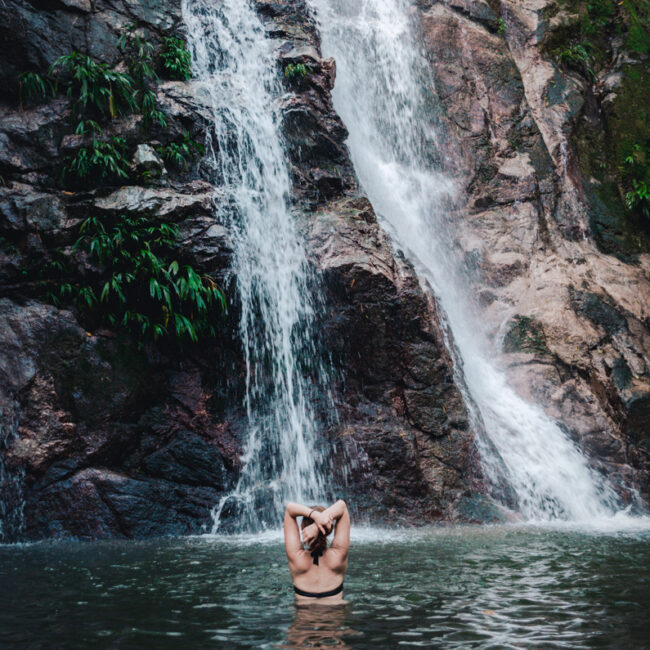 Marinka Waterfalls, Minca, Colombia: the main waterfall and pool