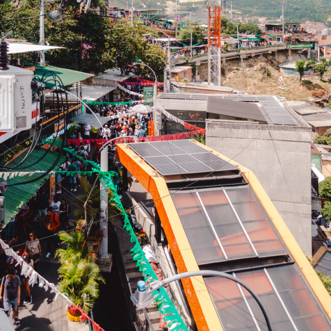 Medellin, Colombia- Comuna 13 escalators