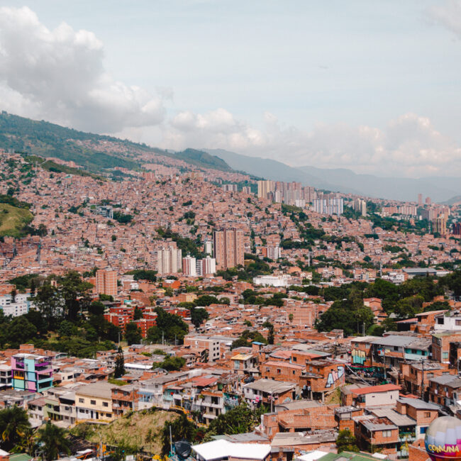 Tour Comuna 13, San Javier, Medellin- View over the city and the many buildings