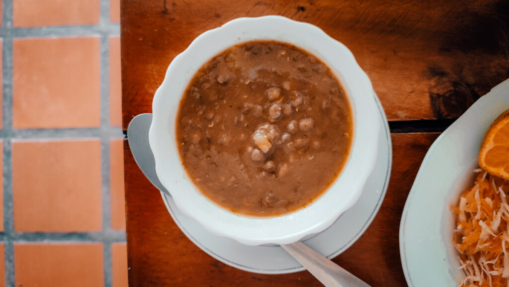 Frigoles soup (red bean soup), Colombia