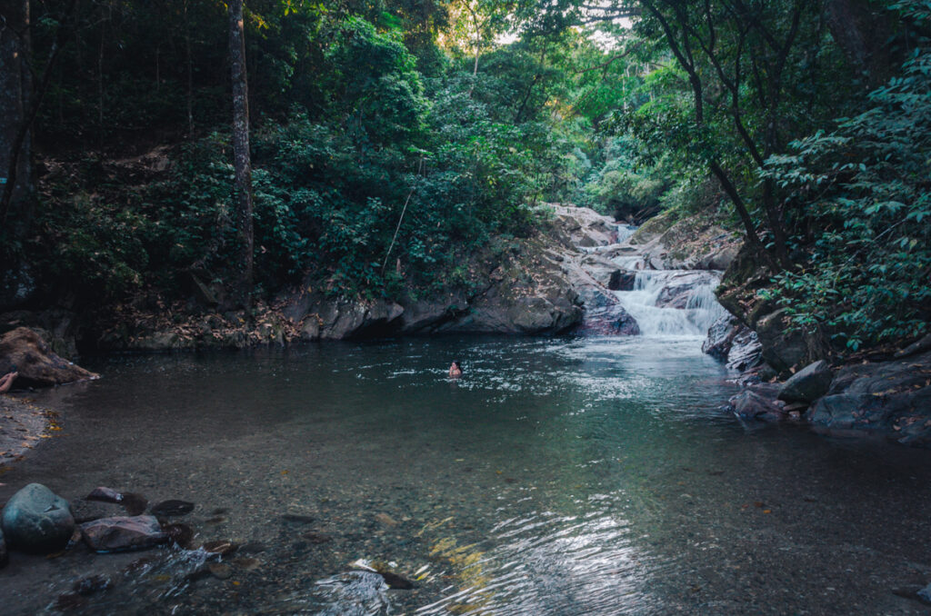 Pozo Azul, Minca, Colombia: the main swimming hole and small waterfall